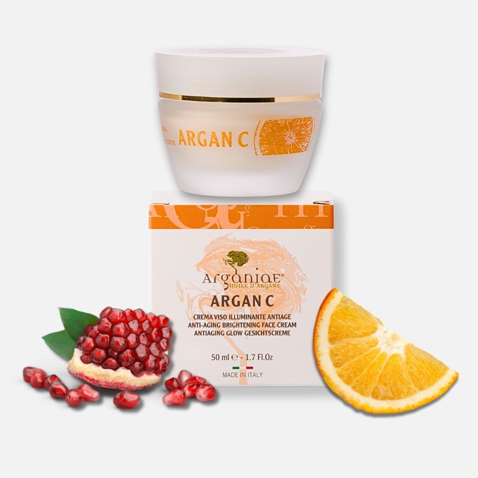 Crema viso alla vitamina C per la pelle del viso | Arganiae